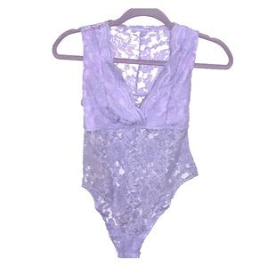 Gorgeous Lavender Laced body suit!